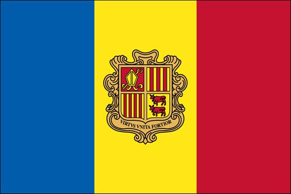 Andorra UN Flag-3x5 Nylon (w/o Seal) *62974