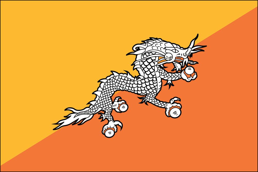Bhutan UN Flag
