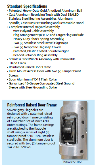 ISW-Sovereignty Series Flag Pole Details