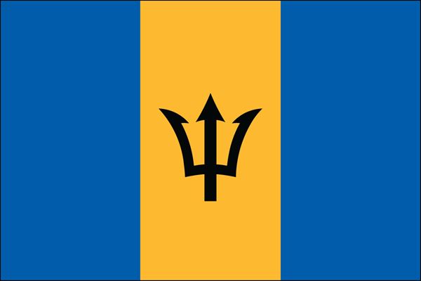 Barbados UN Flag