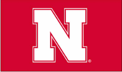 Husker Appliqued S?R Nylon Flag-3x5