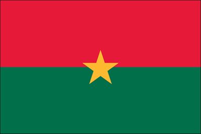 Burkina Nylon Flag