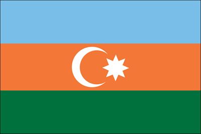 Azerbaijan  Nylon Flag