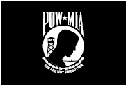 POW*MIA Service Flag D/F Back