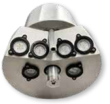 American Beacon Quad Plus 4" pole top Satin