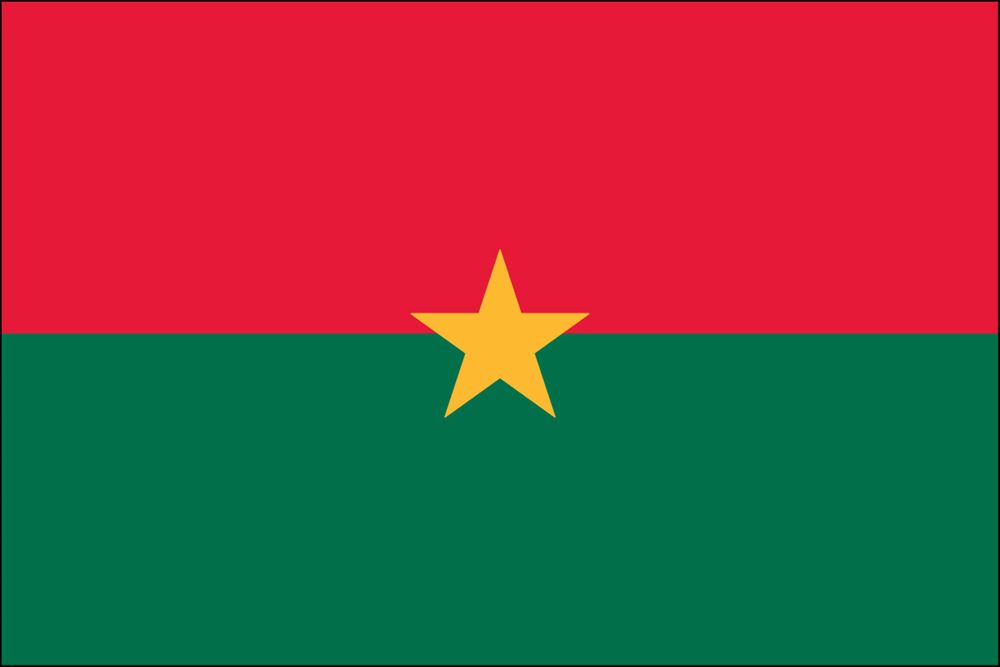 Burkina Nylon Flag