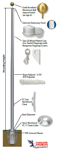 Estate Series EH Flagpoles