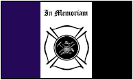 Fireman Mourning Flag