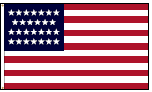27-Star Historical U.S. Flag