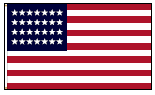 28-Star Historical U.S. Flag