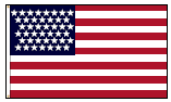 43-Star Historical U.S. Flag