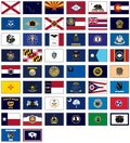 Complete 50 State Flag Set - Indoor/Parade w/ Pole Hem