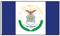 Armed Forces Retirement Flag - Air Force Retired