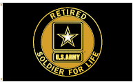 Armed Forces Retirement Flag - Army Retired