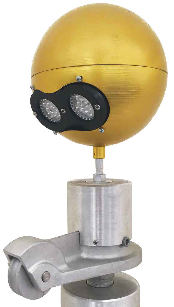 Flagpole Lighting - 5" Ext. Halyard BEACON PLUS - Heavy-Duty 8" DiA