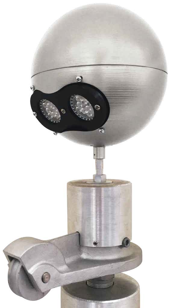 Flagpole Lighting - 5" Ext. Halyard BEACON PLUS - Heavy-Duty 8" DiA