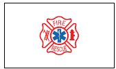 Civilian Service Flag - Fire Rescue