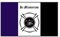 Civilian Service Flag - Fireman Mourning