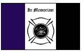 Civilian Service Flag - Fireman Mourning