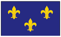 Fleur-De-Lis (Blue-3) Historical Flag