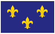 Fleur-De-Lis (Blue-3) Historical Flag