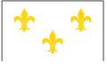 Fleur-De-Lis (White-3) Historical Flag