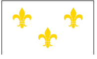 Fleur-De-Lis (White-3) Historical Flag