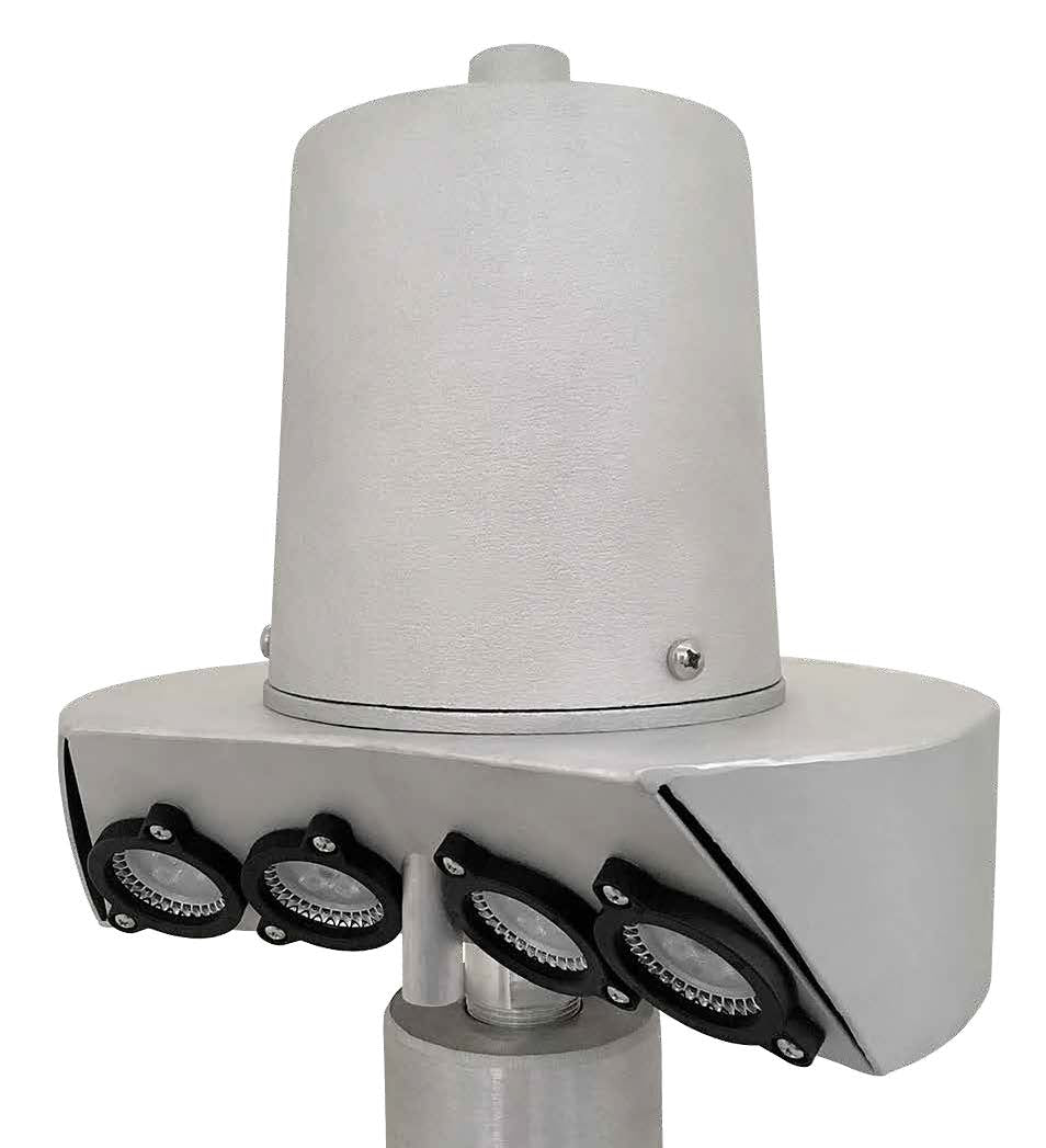 Flagpole Lighting - BEACON - Quad 8" Dia