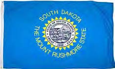 South Dakota Outdoor Flag