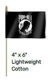 Mounted POW-MIA Flag - Lightweight Cotton
