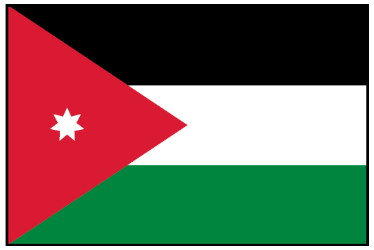 JORDAN (UN) Outdoor Flag