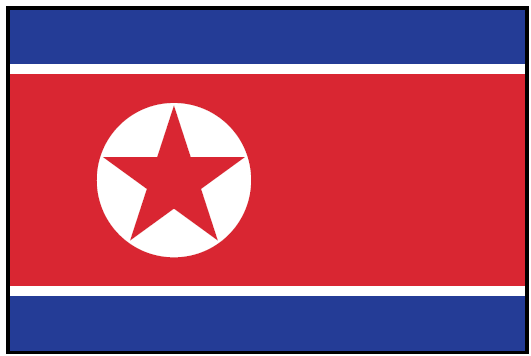 NORTH KOREA (UN) Outdoor Flag