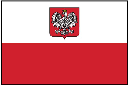 POLAND w/EAGLE Outdoor Flag