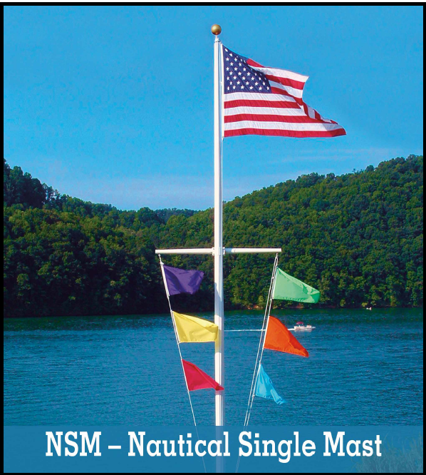 Nautical Single Mast Flagpoles