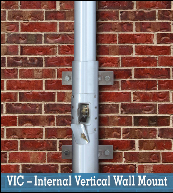 Vertical Internal Cam Cleat Flagpoles