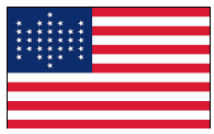 Union Civil War Historical Flag