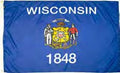 WISCONSIN Outdoor Flag